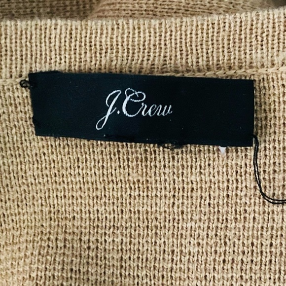 J. Crew camel colored long line wool blend cardigan sweater. Estimated Size L - Picture 4 of 5